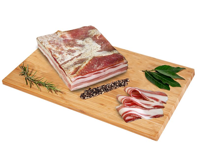 Pancetta tesa sottovuoto